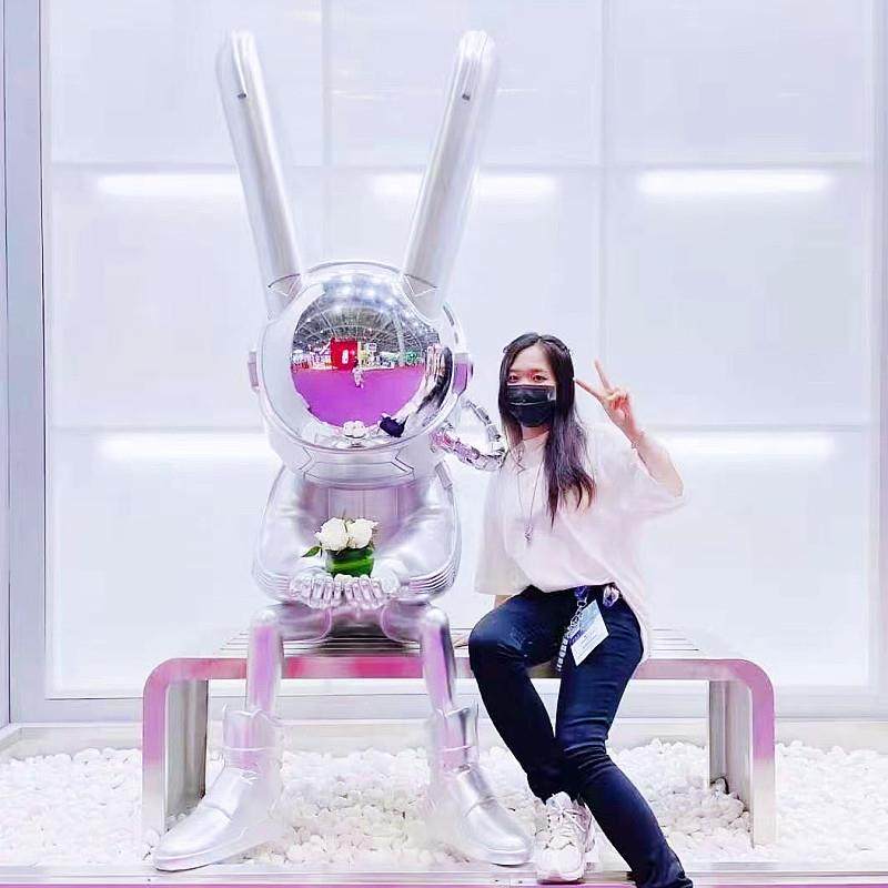 大型玻璃钢落地网红打卡公仔商场开业美陈迎宾电镀立体卡通雕塑,自行车/骑行装备/零配件,更多零件/配件,淘宝优惠券,粉丝福利购,淘宝优惠卷