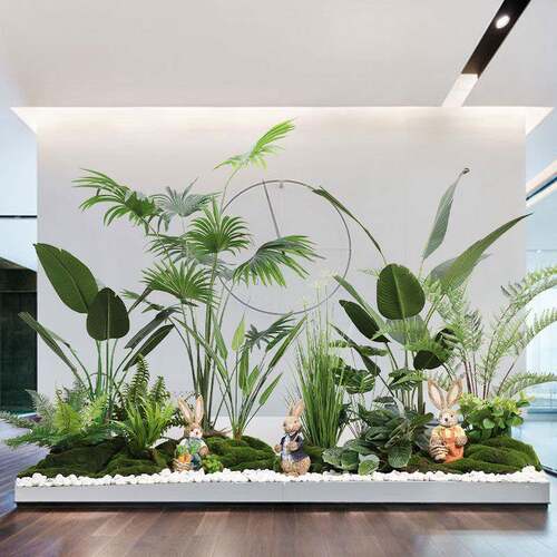 谷灵易生室内景观造景组合仿真绿植楼梯下角落阳台装饰植物旅人蕉