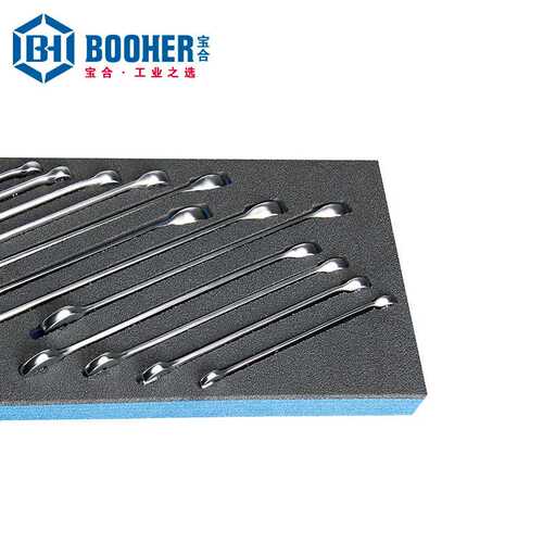 Booher宝合工具 12件套防滑型全抛光加长两用扳手组套 BH1803006