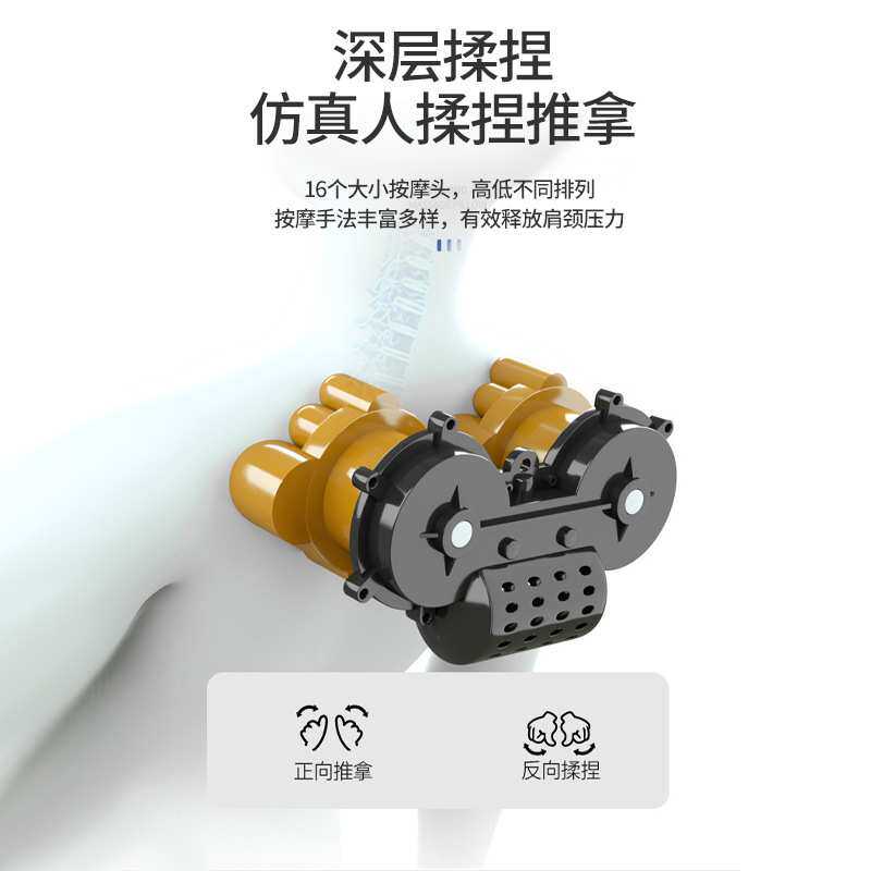 恩隆新款家用颈部按摩枕头按摩仪器多功能肩颈椎按摩枕厂家直供