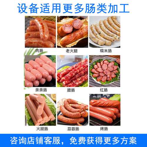 大型果木红肠整套加工设备香肠制作风干设备香肠肉肠斩肉机