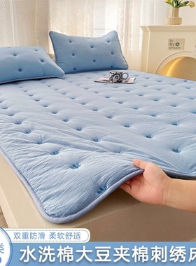 夹棉蓝色被子被芯棉被棉絮床垫被褥子被子被芯棉被棉絮床垫被褥子