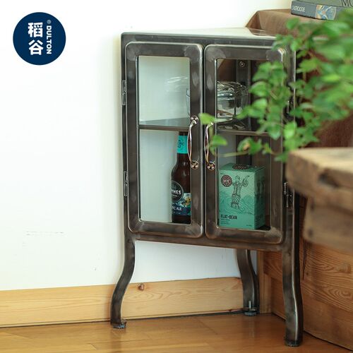 稻谷藏库DULTON 金属迷你三角柜 简约墙角收纳卧室 角落边角柜子