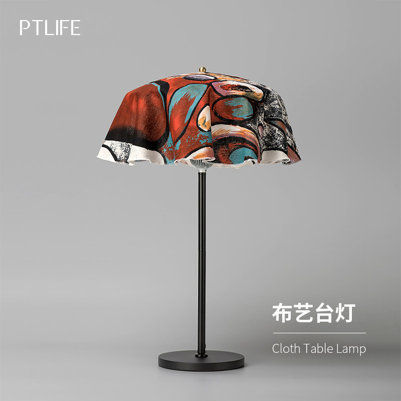 布艺台灯现代创意布艺灯LED调光卧室客厅台灯浪漫灯罩丰富可换洗,家装灯饰光源,装饰台灯,淘宝优惠券,粉丝福利购,淘宝优惠卷