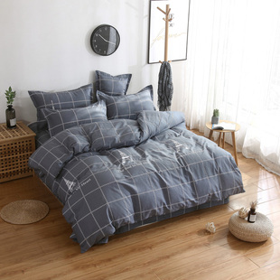 定做全棉学生儿童床上用品纯棉卡通床笠三四件套1.N2/1.5/1.8米床