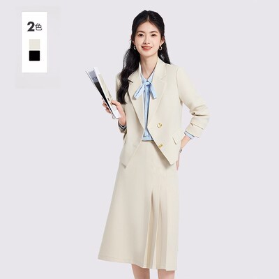面试西装外套女2025新款职业正装通勤职场教师穿搭小个子西服套装
