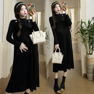 秋冬季 孕妇裤 宽松显瘦复古减龄套装 怀孕期大码 孕妇百搭两件套 秋装