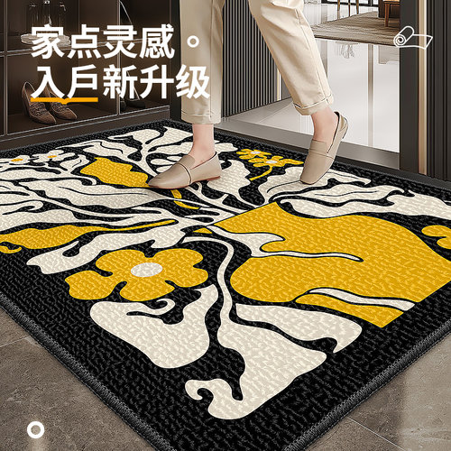 美式复古入户门家用地垫玄关进门地毯室外门口防滑脚垫高级感门垫