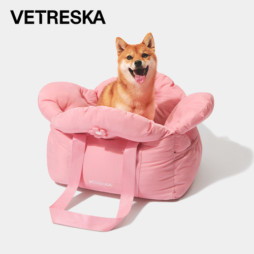 未卡花花宠物外出车载包猫咪坐车小型犬猫狗窝垫子车内座椅出行包