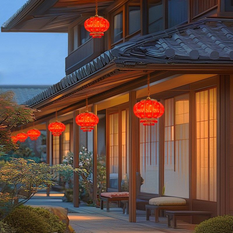 红色复古福字灯笼大门口挂灯凉亭新中式宫灯防水古典过年喜庆吊灯,家装灯饰光源,户外吊灯,淘宝优惠券,粉丝福利购,淘宝优惠卷