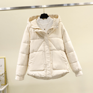 2021羽绒棉服女短款小个子棉袄冬季新款韩版宽松连帽小款棉衣外套