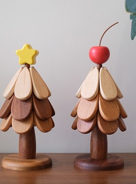 圣诞树隔热垫 创意桌面F摆件乔迁礼物居家礼品