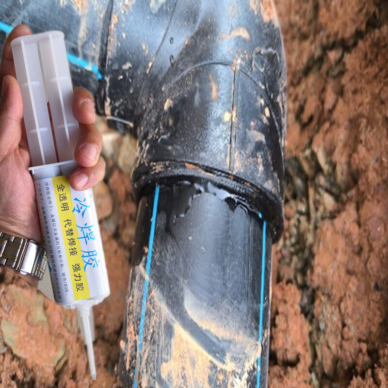 PE水管专用胶焊接处密封堵漏胶ppr热熔管打破裂渍水堵漏胶抗高压