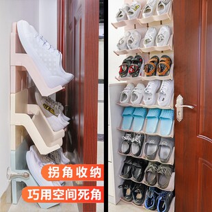 子收纳神器挂壁门后鞋 拖鞋 架收纳架小鞋 托放鞋 置物架 柜省空间鞋 鞋