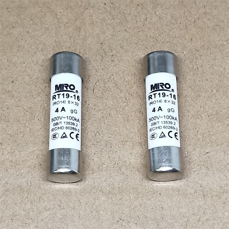 茗熔RT19-16(RO14)熔断器 500V 0.5A 1A 2A 3A 4A 5A 6A 8X32mm