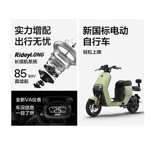 九号电动A2z 90新国标长续航亲子代步智能锂电9号电动车门店自提