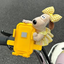 可爱女生电动车手机支架2025新款防抖三轮摩托自行车实用配件装饰