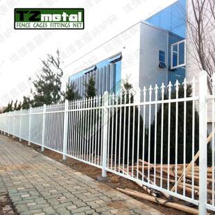 锌钢圆钢铁护栏小区围别院艺墙墅风光墙电OIU护栏