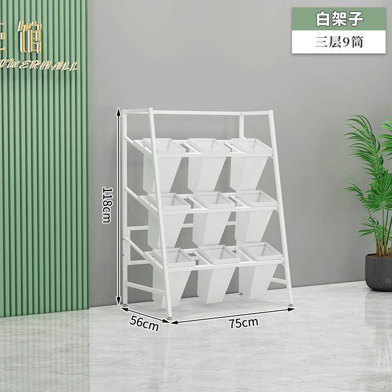 5店V001花示花架鲜花展架铁艺梯形多花层摆放架室内花卉架醒桶置