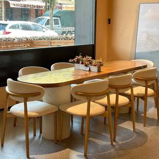 餐椅实木椅子奶油风酒店设计师225新型餐款 小户家用CTD080厅桌椅