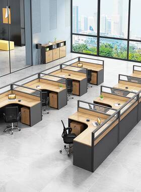 员办公桌办公公室卡VMN职卡位屏风办桌员工座电脑桌椅组合财务电