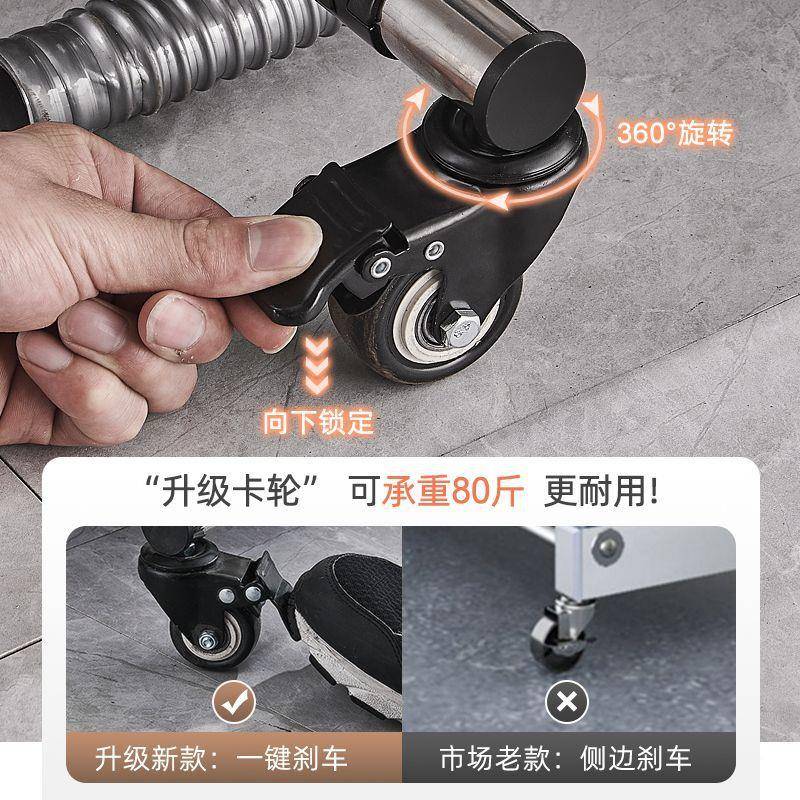 不钢移动拖把架落挂洁扫把扫地帚置物无品牌/架阳台放锈清工具收