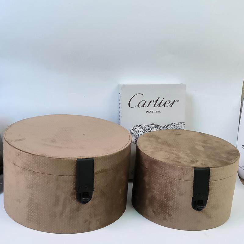 样板房衣桶帽间收处布艺纳盒摆件收纳圆盒家116居展厅售楼装饰品,收纳整理,首饰盒,淘宝优惠券,粉丝福利购,淘宝优惠卷