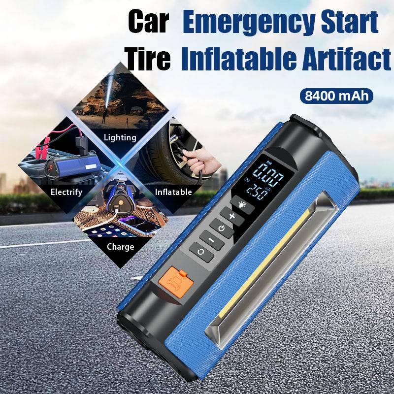 车载充气搭电一体机充气泵Jump?Starter Tire?Inflator跨境货源