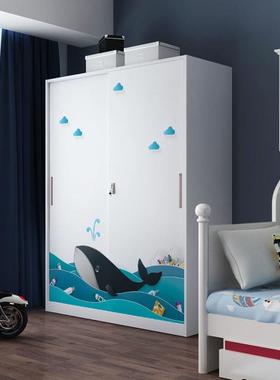 潮家KXK用拉铁皮简约经济推儿童卡通阳小台柜户型出租房防多层衣