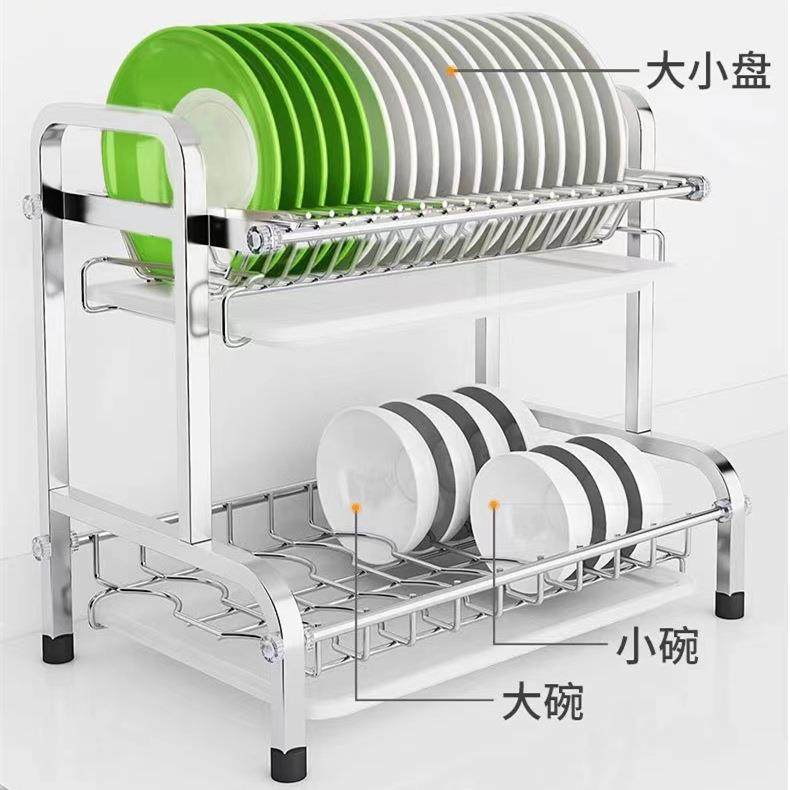 不锈钢厨房碗碟沥水架碗筷晾碗架碗柜层加双大款水槽碗碟大号纳收,厨房/烹饪用具,抹布架/厨房清洁收纳架,淘宝优惠券,粉丝福利购,淘宝优惠卷