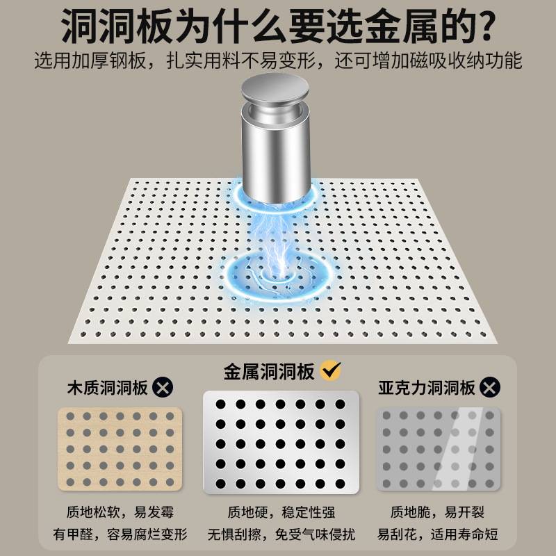 洞洞板置物架落地货架书桌上立式靠墙收纳展示架学生家用桌面书架