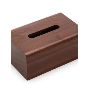 黑桃木纸盒新中式实木纸巾盒轻奢客餐厅酒店厅餐桌抽69餐巾胡抽纸