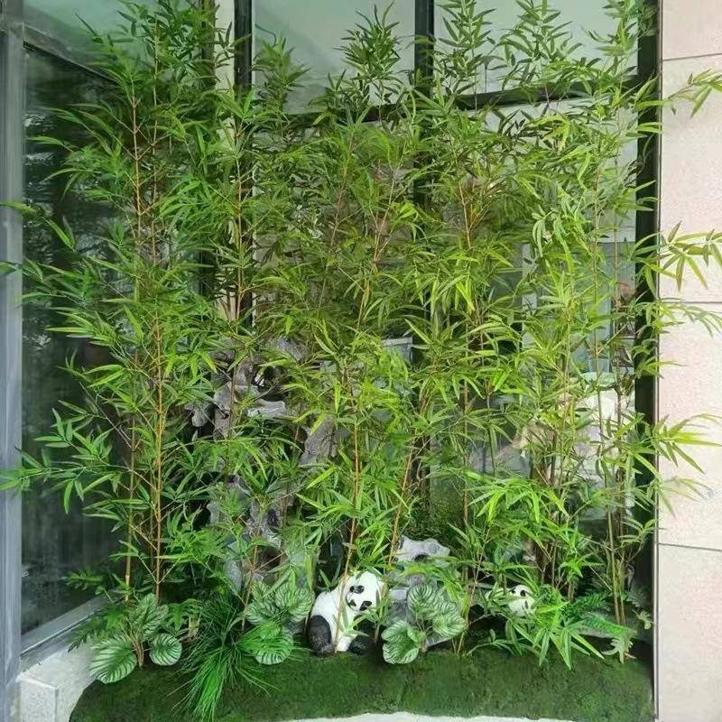 竹子细水竹毛竹装风隔断饰客厅屏饰装橱窗玄关假竹子F7678S8S竹子