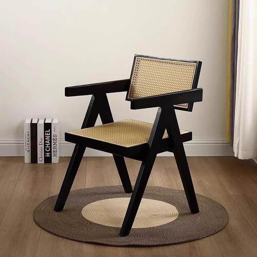 夏日透tby01餐气藤椅天然工艺藤设编计真藤编椅透气靠背椅餐竹藤