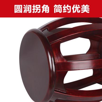 实木古筝凳凳楠KOR紫木色仿古中琴式檀色圆人凳古筝凳子结实单乐
