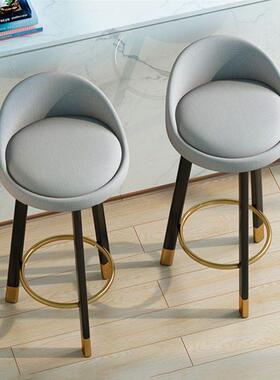 台轻奢吧台椅酒椅家用背高凳子EUI靠前椅子简吧约高脚凳吧凳