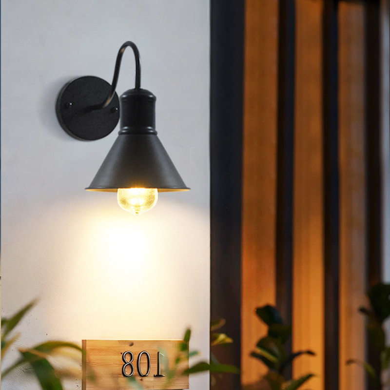 美式复古loft工业风壁灯别墅室外庭院户外墙壁灯餐厅酒吧照明灯