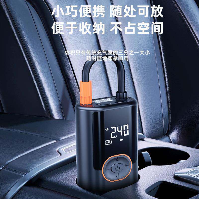 524车载气泵便携式动汽车用打气泵电充轿线车轮胎车用高压打气快