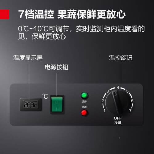 门PQJ商用冰柜双璃冰箱冷藏蔬饮菜瓜果料玻保鲜柜展示柜商用