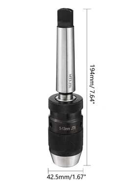 莫氏2 3 4号锥柄接杆MT2 3 4-JT33 JT6 配 1-13mm 自紧式钻夹头