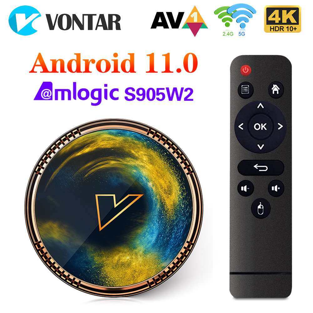 VONTAR X2  Smart TVbox Android 11 Amlogic S905W2 双频