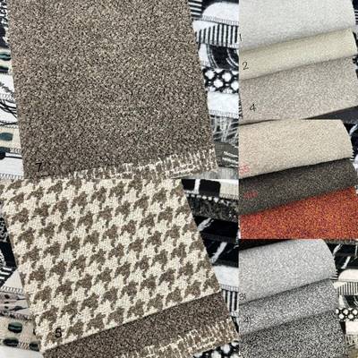 门幅140cm小颗粒感密集羊毛圈沙发布小羊毛圈色织提花沙发布