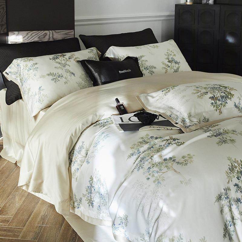 轻奢高端60S兰精双面天丝四件套数码印花被套夏季裸睡床上用品,金属材料及制品,金属加工件/五金加工件,淘宝优惠券,粉丝福利购,淘宝优惠卷