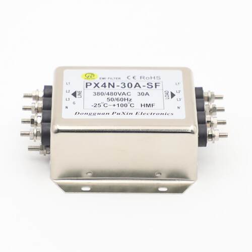普鑫三相滤波器原直销PX4N-30A-SF高品质三相四线电源滤波器