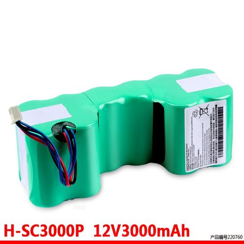 适用兼容 DM88-BYD 12V 3000mAh H-SC3000P 4线扫地机电池 圆柱电