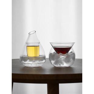 冰镇冷萃壶冷却咖啡分享壶玻璃茶水冷泡壶饮品杯子极速冷泡冰茶器