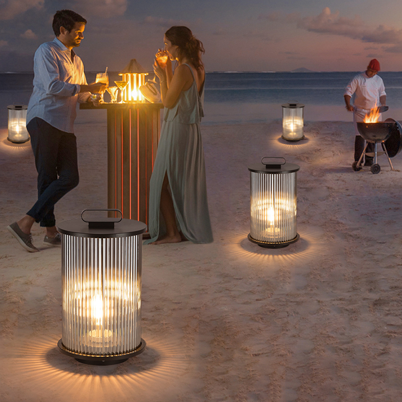 户外灯防水现代太阳能庭院灯艺术园林笼子灯景观灯别W墅花园草坪