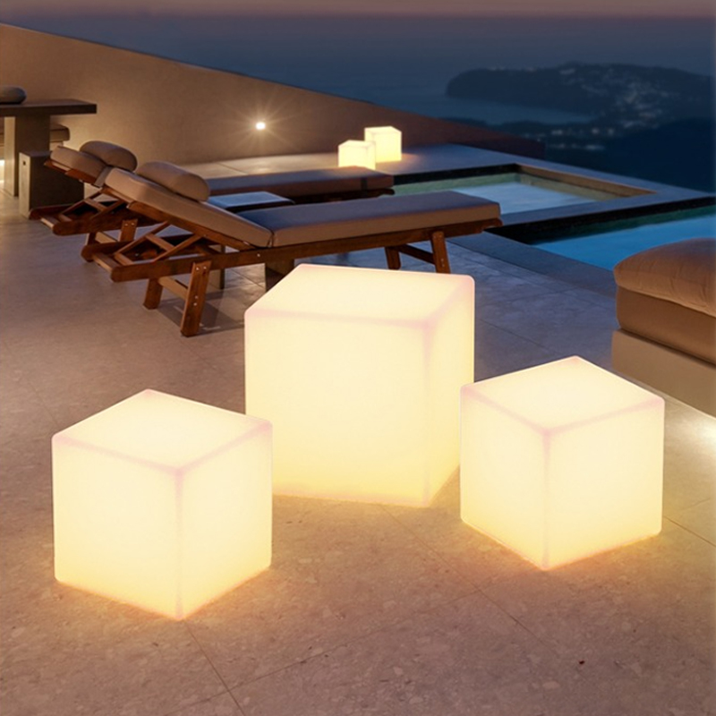 户外防水灯草坪灯泳池灯露天酒吧餐桌椅子灯O派对氛围方形灯充电