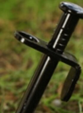 户外露营天幕帐篷地钉加粗加长30CM黑色白铁五金雪地钉配件耐用