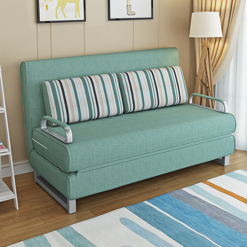 沙发床可折叠单人双人小户型客厅1.8H米可变床两用布艺多功能北欧